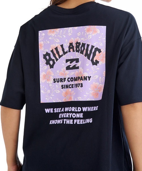 セール】BILLABONG レディース SQUARE LOGO LOOSE TEE Tシャツ