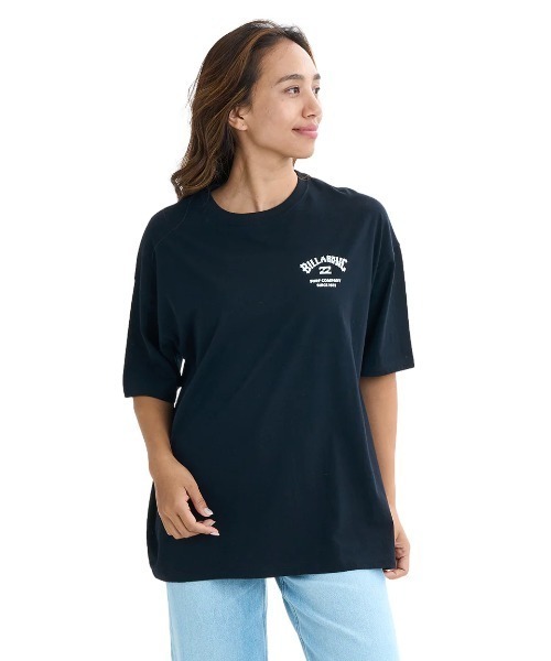 BILLABONG(ビラボン)の「BILLABONG レディース SQUARE LOGO LOOSE TEE Tシャツ 【2025年夏モデル】/ビラボン半袖バックプリントTシャツ(Tシャツ/カットソー・レディース・ブラック系その他/グリーン系その他/ブラック/ホワイト・MEDIUM)」の18枚目の写真