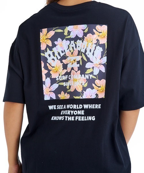 BILLABONG(ビラボン)の「BILLABONG レディース SQUARE LOGO LOOSE TEE Tシャツ 【2025年夏モデル】/ビラボン半袖バックプリントTシャツ(Tシャツ/カットソー・レディース・ブラック系その他/グリーン系その他/ブラック/ホワイト・MEDIUM)」の16枚目の写真