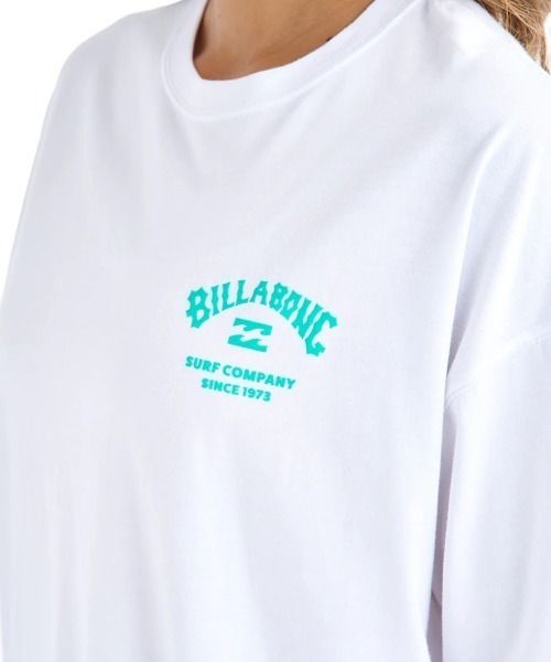BILLABONG(ビラボン)の「BILLABONG レディース SQUARE LOGO LOOSE TEE Tシャツ 【2025年夏モデル】/ビラボン半袖バックプリントTシャツ(Tシャツ/カットソー・レディース・ブラック系その他/グリーン系その他/ブラック/ホワイト・MEDIUM)」の8枚目の写真