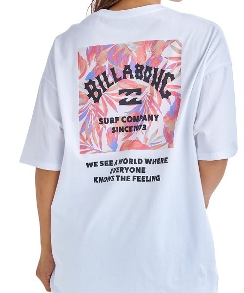 BILLABONG(ビラボン)の「BILLABONG レディース SQUARE LOGO LOOSE TEE Tシャツ 【2025年夏モデル】/ビラボン半袖バックプリントTシャツ(Tシャツ/カットソー・レディース・ブラック系その他/グリーン系その他/ブラック/ホワイト・MEDIUM)」の21枚目の写真