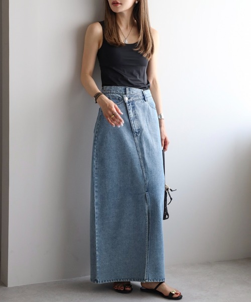 Bonjour Sagan(ボンジュールサガン)の「【吸水速乾】カップ付きドライタッチタンクトップ(タンクトップ・レディース・ブラック/ライトベージュ/オフホワイト/モカ・FREE)」の16枚目の写真
