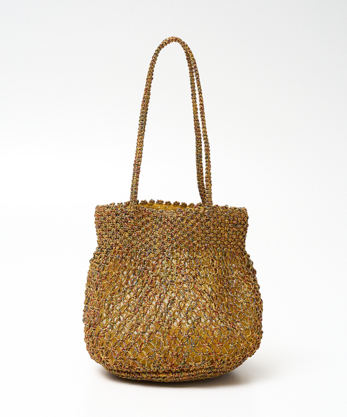 collex（コレックス）の「【ANANS】SMALL マクラメメタリック ラウンド トートバッグ（かごバッグ・レディース・その他・フリー）」の9枚目の写真