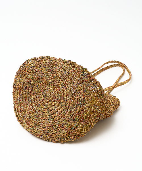 collex（コレックス）の「【ANANS】SMALL マクラメメタリック ラウンド トートバッグ（かごバッグ・レディース・その他・フリー）」の12枚目の写真