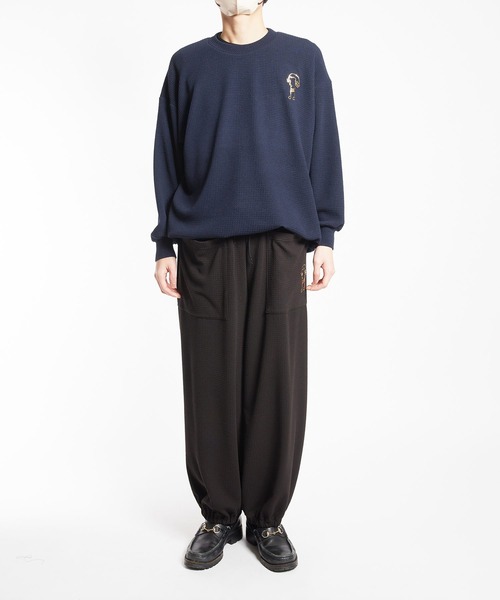 GOMME HOMME(ゴムオム)の「フライトジャージー リラックスパンツ(スウェットパンツ・メンズ・ブラック・MEDIUM)」の11枚目の写真