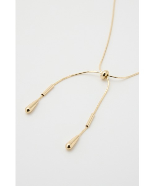 SLY（スライ）の「TEAR DROP SNAKE CHAIN N/C ドロップ ビーズ タッセル ネックレス（ネックレス・レディース・シルバー/ゴールド・FREE）」の9枚目の写真