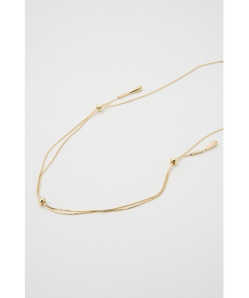SLY（スライ）の「TEAR DROP SNAKE CHAIN N/C ドロップ ビーズ タッセル ネックレス（ネックレス・レディース・シルバー/ゴールド・FREE）」の10枚目の写真