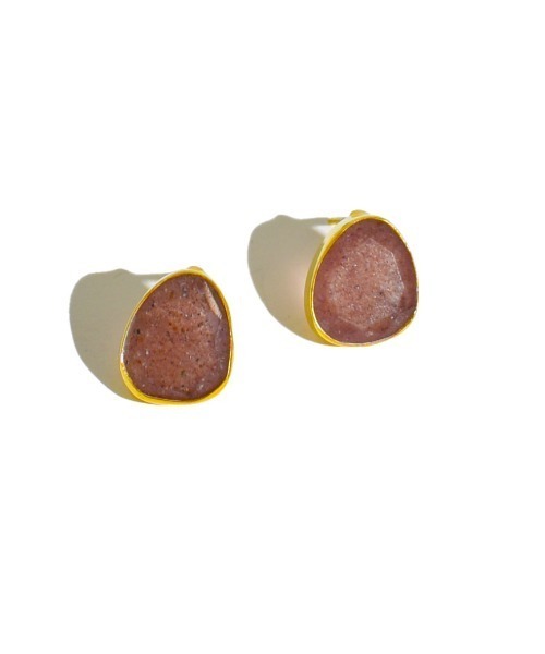 les bonbon(ルボンボン)の「【les bonbon】mistero pierce/ミステロ ピアス(ピアス(両耳用)・レディース・ピンク/ゴールド/ブラック・FREE)」の1枚目の写真