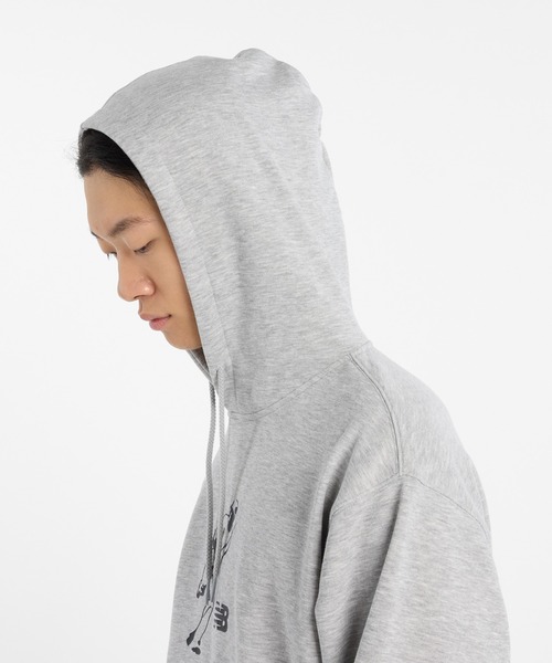 NEW BALANCE（ニューバランス）の「大谷翔平 フレンチテリーフーディAlways on Logo（パーカー・メンズ・ヘザーグレー/ブラック・SMALL/X-LARGE/MEDIUM/LARGE/XX-LARGE/XXX-LARGE）」の11枚目の写真