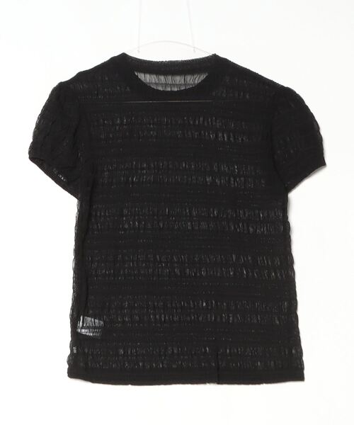 SYSORUS◆半袖カットソー/38/ポリエステル/BLK/無地/450-25586 LIBERTYプリント半袖カットソー(GLORIA FLOWER)(カットソー・T