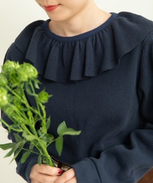 CHILD WOMAN | ☆16/1ワッフル 襟フリルプルオーバー(Tシャツ/カットソー)