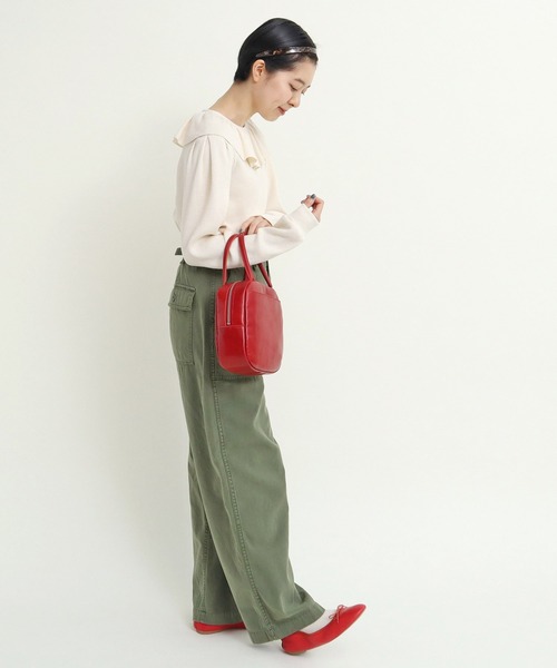 CHILD WOMAN（チャイルドウーマン）の「☆16/1ワッフル 襟フリルプルオーバー（Tシャツ/カットソー・レディース・アイボリー/ネイビー・FREE）」の9枚目の写真