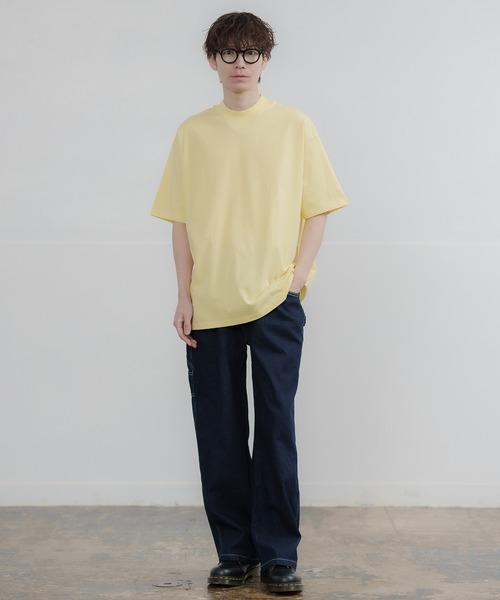 セール】シルキータッチ モックネック 半袖Tシャツ（Tシャツ