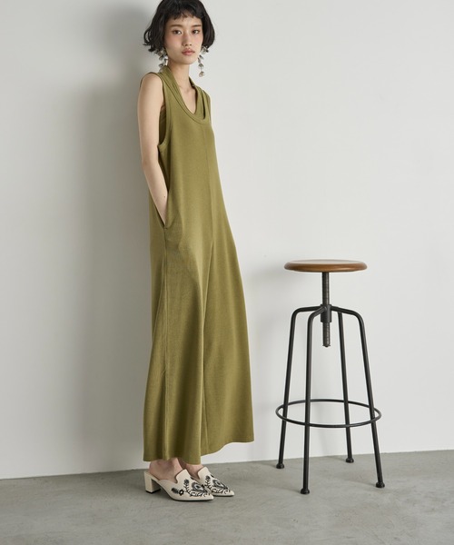 THE YOn（ザヨン）の「マルチウェイWレイヤードタンクオールインワン（つなぎ/オールインワン・レディース・アイボリー/ブラック/オリーブ・FREE）」の16枚目の写真