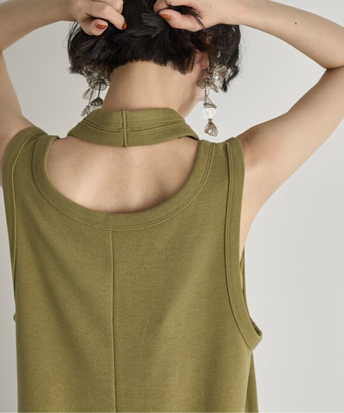 THE YOn（ザヨン）の「マルチウェイWレイヤードタンクオールインワン（つなぎ/オールインワン・レディース・アイボリー/ブラック/オリーブ・FREE）」の19枚目の写真