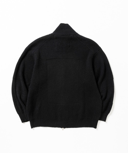 meanswhile(ミーンズワイル)の「Alpaca Drivers Knit(ニット/セーター・メンズ・ブラック・2(M))」の4枚目の写真