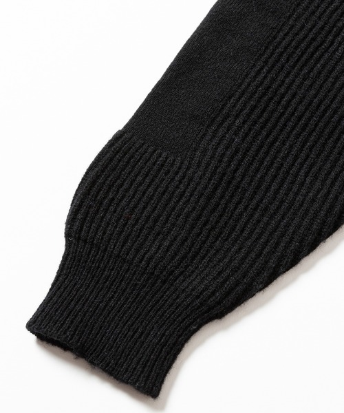 meanswhile(ミーンズワイル)の「Alpaca Drivers Knit(ニット/セーター・メンズ・ブラック・2(M))」の3枚目の写真