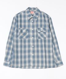 BIG MIKE（ビッグマイク）の「BIG MIKE ビックマイク/ 26春夏新作 長袖 レーヨンミックス オンブレチェックシャツ 脇スリットタイプ //// 102615013（シャツ/ブラウス）」