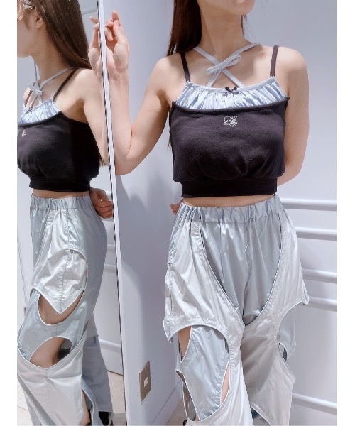 lilLilly（リルリリー）の「ダブルベルトプリーツミニスカート（スカート・レディース・ブラック/ネイビー/グレー・FREE）」の14枚目の写真