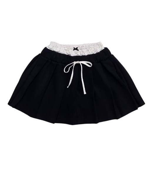 lilLilly（リルリリー）の「ダブルベルトプリーツミニスカート（スカート・レディース・ブラック/ネイビー/グレー・FREE）」の12枚目の写真