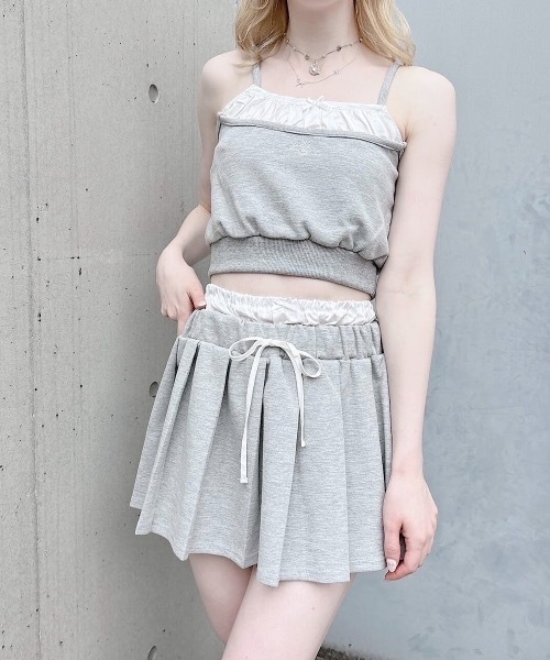 lilLilly（リルリリー）の「ダブルベルトプリーツミニスカート（スカート・レディース・ブラック/ネイビー/グレー・FREE）」の20枚目の写真