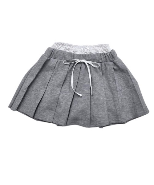 lilLilly（リルリリー）の「ダブルベルトプリーツミニスカート（スカート・レディース・ブラック/ネイビー/グレー・FREE）」の21枚目の写真