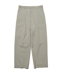 WASHER WOOL RELAX-FIT TUCK SLACKS