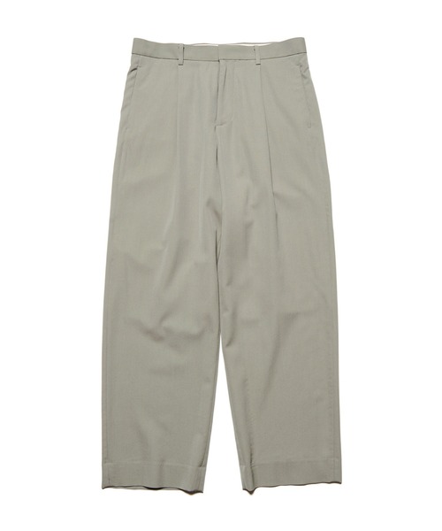 SOPHNET.(ソフネット)の「WASHER WOOL RELAX-FIT TUCK SLACKS(スラックス・メンズ・カーキ/ブラック・3/2/1/4)」の1枚目の写真
