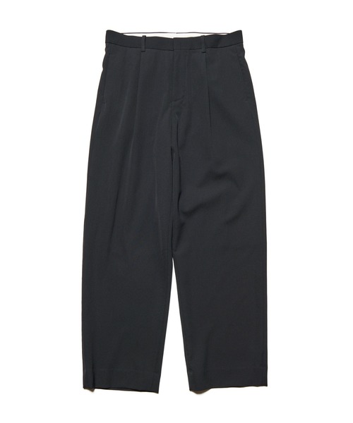 SOPHNET.(ソフネット)の「WASHER WOOL RELAX-FIT TUCK SLACKS(スラックス・メンズ・カーキ/ブラック・3/2/1/4)」の2枚目の写真