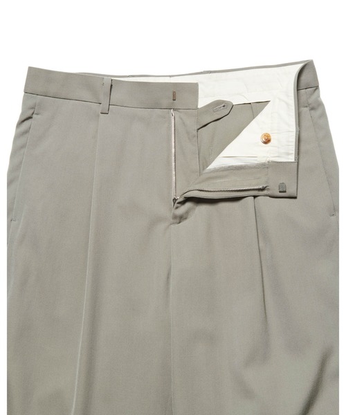 SOPHNET.(ソフネット)の「WASHER WOOL RELAX-FIT TUCK SLACKS(スラックス・メンズ・カーキ/ブラック・3/2/1/4)」の6枚目の写真