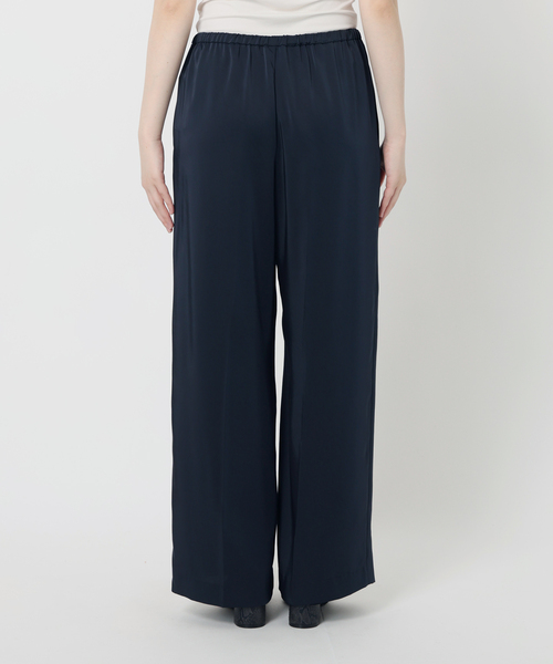 La TOTALITE（ラトータリテ）の「【洗える】ヴィンテージサテンイージーパンツ（スラックス・レディース・ネイビー/ブラウン・36/38）」の20枚目の写真