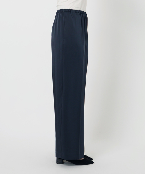 La TOTALITE（ラトータリテ）の「【洗える】ヴィンテージサテンイージーパンツ（スラックス・レディース・ネイビー/ブラウン・36/38）」の21枚目の写真