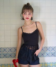 猫レース　犬レース　ブラトップ ブラック・ホワイト　新品　早い者勝ち レースブラトップ」に該当するブラック/黒色系のファッション通販