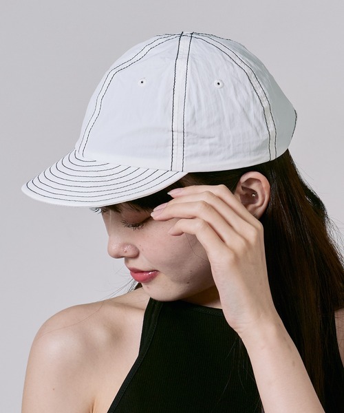 c/est(シーエ)の「c/est/シーエ CHRISTY キャップ 夏物 夏服(キャップ・レディース・ブラック/オフホワイト・FREE)」の1枚目の写真