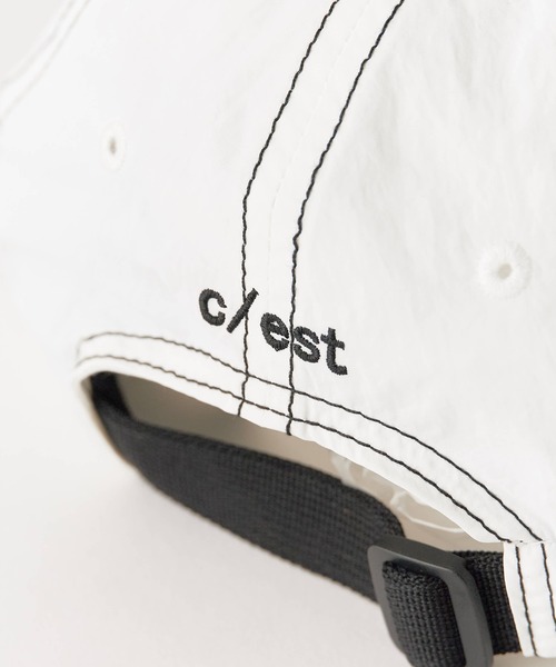 c/est(シーエ)の「c/est/シーエ CHRISTY キャップ 夏物 夏服(キャップ・レディース・ブラック/オフホワイト・FREE)」の7枚目の写真