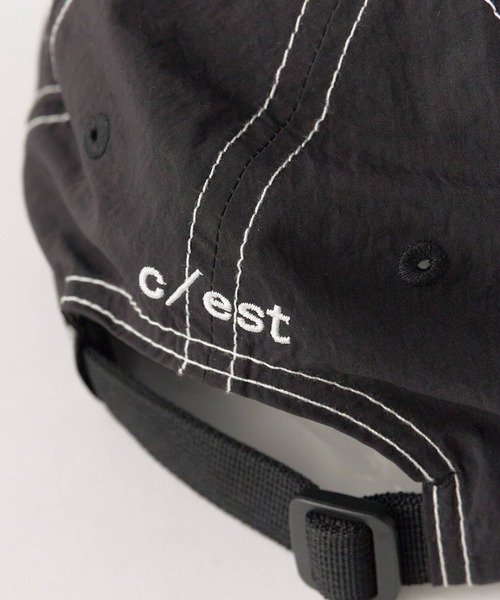 c/est(シーエ)の「c/est/シーエ CHRISTY キャップ 夏物 夏服(キャップ・レディース・ブラック/オフホワイト・FREE)」の8枚目の写真