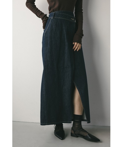 STYLEMIXER（スタイルミキサー）の「ラップデザインデニムスカート（デニムスカート・レディース・インディゴブルー・X-SMALL/SMALL/MEDIUM/LARGE）」の10枚目の写真