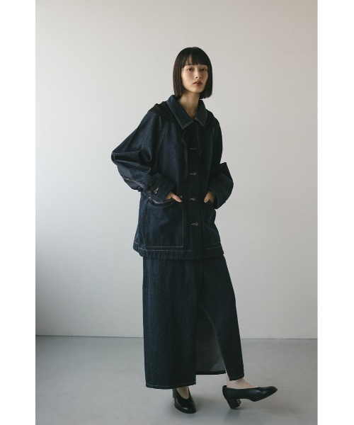 STYLEMIXER（スタイルミキサー）の「ラップデザインデニムスカート（デニムスカート・レディース・インディゴブルー・X-SMALL/SMALL/MEDIUM/LARGE）」の9枚目の写真