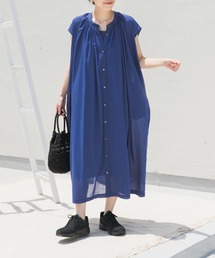 URBAN RESEARCH DOORS | コットンボイルギャザーフレンチワンピース(ワンピース)