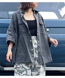 CRB（シーアールビー）の「デニムビッグシャツ（シャツ/ブラウス）」