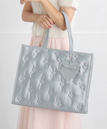 SecretDoor（シークレットドア）の「ハート ナイロン リボン ポーチ付き A4 トート ルル（トートバッグ）」