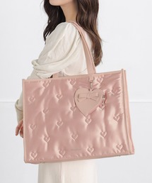 SecretDoor（シークレットドア）の「ハート ナイロン リボン ポーチ付き A4 トート ルル（トートバッグ）」