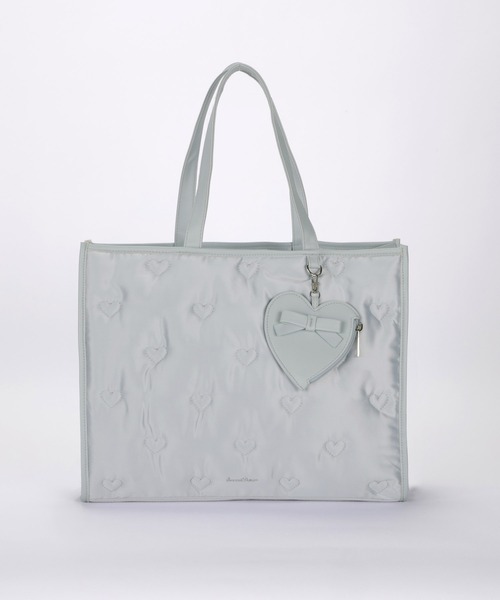 セール】ハート ナイロン リボン ポーチ付き A4 トート ルル（トート