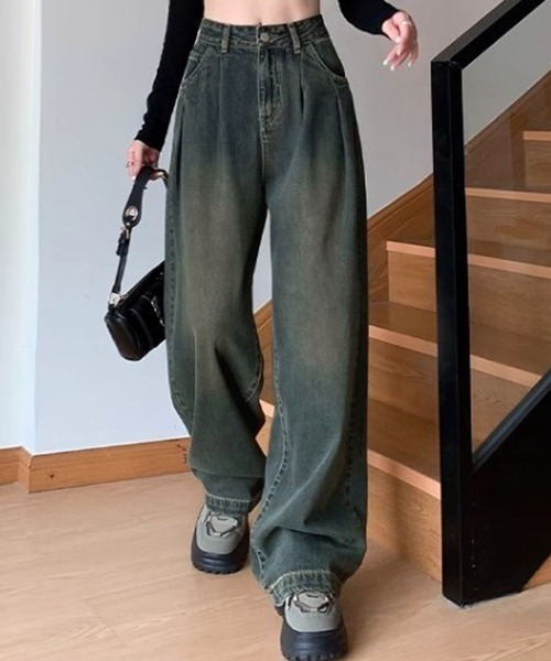 NANEA(ナネア)の「タック入りデニムパンツ(デニムパンツ・レディース・ネイビー/インディゴブルー/ブルー・SMALL/MEDIUM/LARGE/X-LARGE)」の20枚目の写真