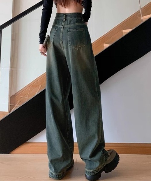 NANEA(ナネア)の「タック入りデニムパンツ(デニムパンツ・レディース・ネイビー/インディゴブルー/ブルー・SMALL/MEDIUM/LARGE/X-LARGE)」の22枚目の写真