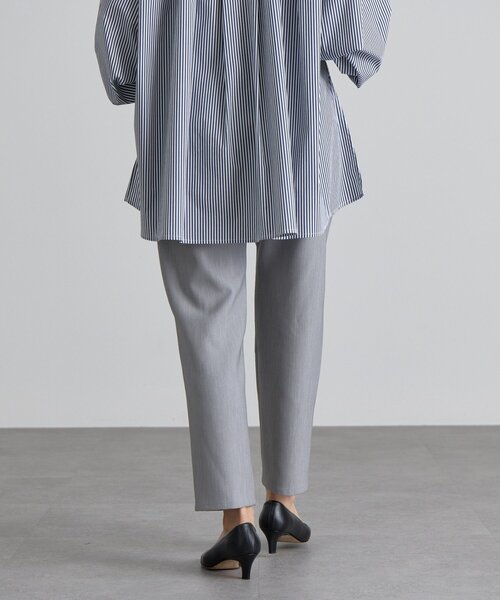 BEARDSLEY(ビアズリー)の「ダブルクロスウエストリブスリムパンツ(その他パンツ・レディース・ブラック/グレー・0/1)」の7枚目の写真