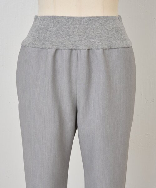 BEARDSLEY(ビアズリー)の「ダブルクロスウエストリブスリムパンツ(その他パンツ・レディース・ブラック/グレー・0/1)」の21枚目の写真