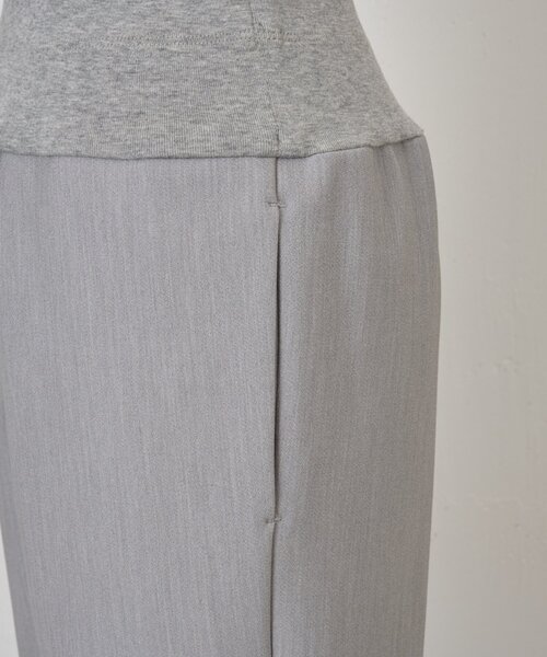 BEARDSLEY(ビアズリー)の「ダブルクロスウエストリブスリムパンツ(その他パンツ・レディース・ブラック/グレー・0/1)」の22枚目の写真