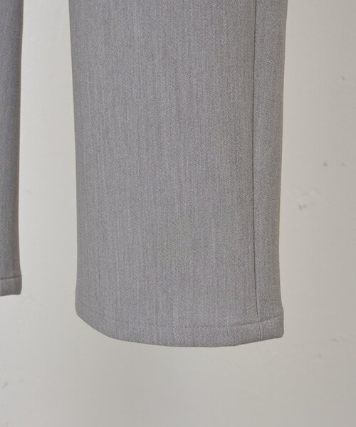 BEARDSLEY(ビアズリー)の「ダブルクロスウエストリブスリムパンツ(その他パンツ・レディース・ブラック/グレー・0/1)」の3枚目の写真