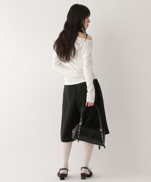 Heather(ヘザー)の「タイ付きドレープカットソー 577684(Tシャツ/カットソー・レディース・オフホワイト/グレー/ピンク/ブラック・FREE)」の7枚目の写真